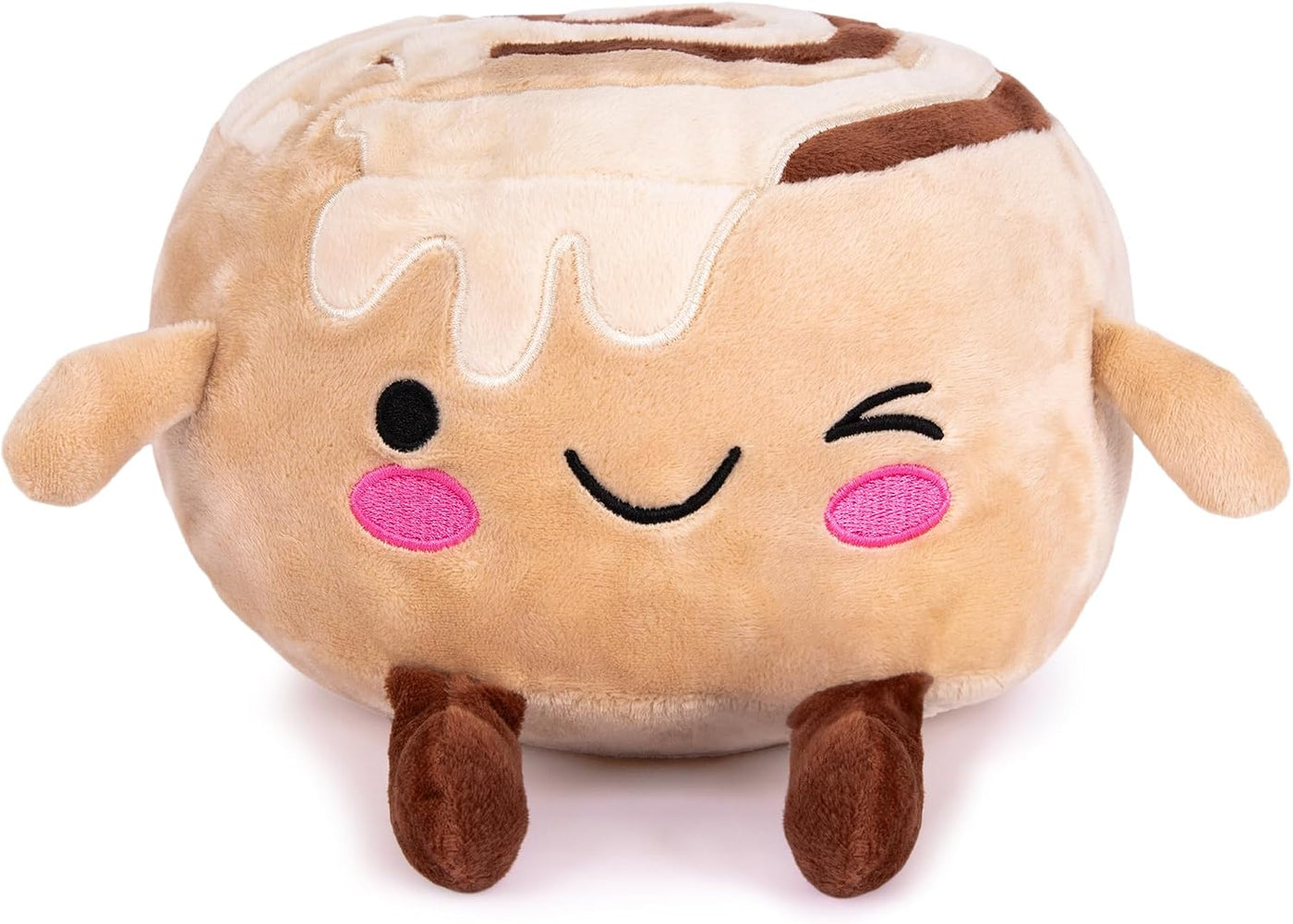 ArtCreativity Kawaii - Rollo de canela, juguete de peluche, 9 pulga...