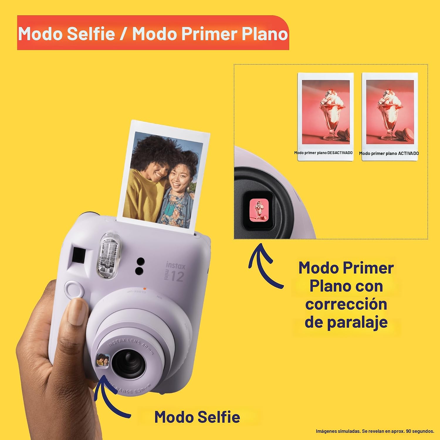 Cámara instantánea Fujifilm Instax Mini 12 - Lila Morado | Exposici...