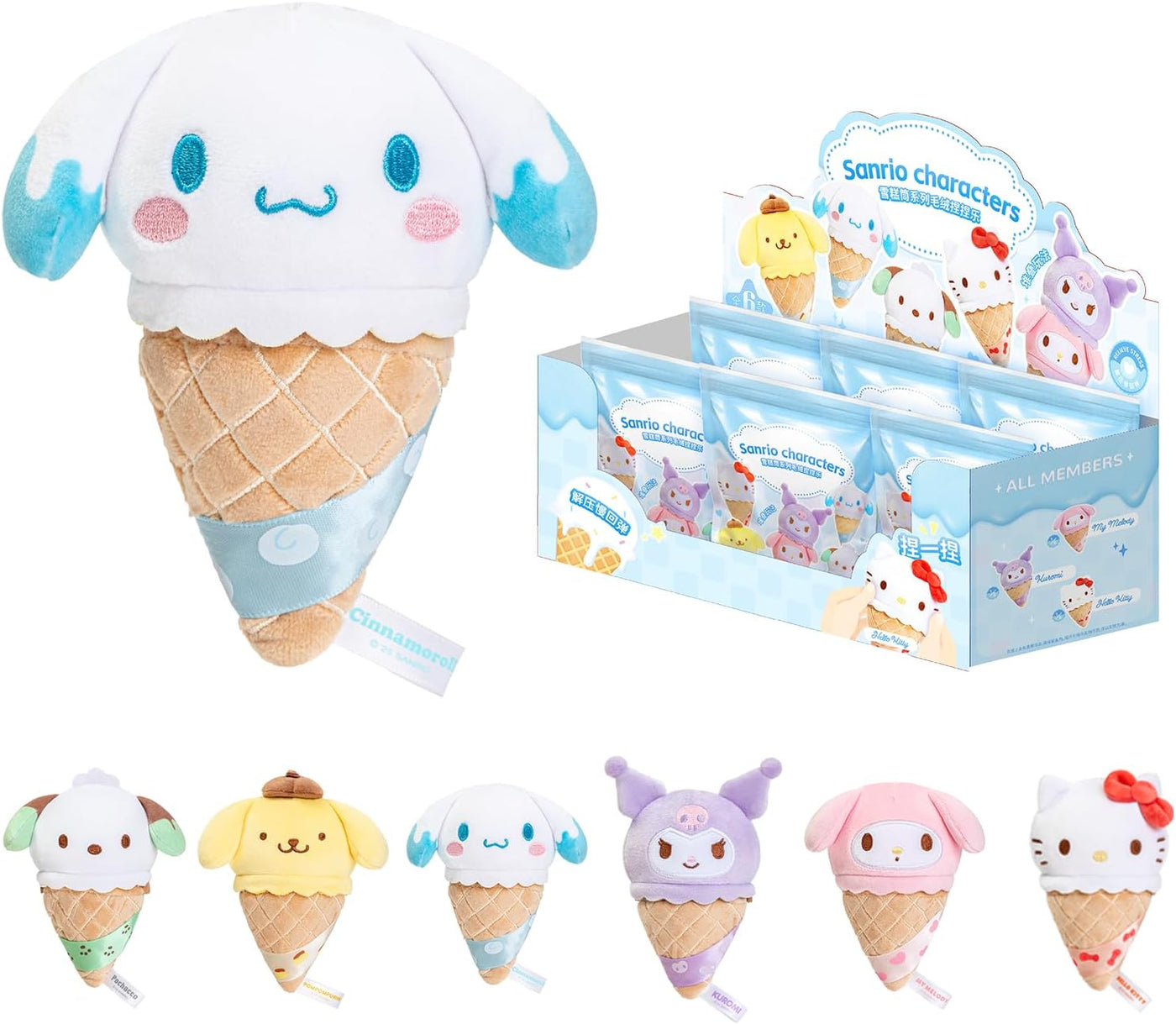 MINI LIKE Sanrio Caja ciega Hello Kitty Kuromi My Melody Cinnamorol...