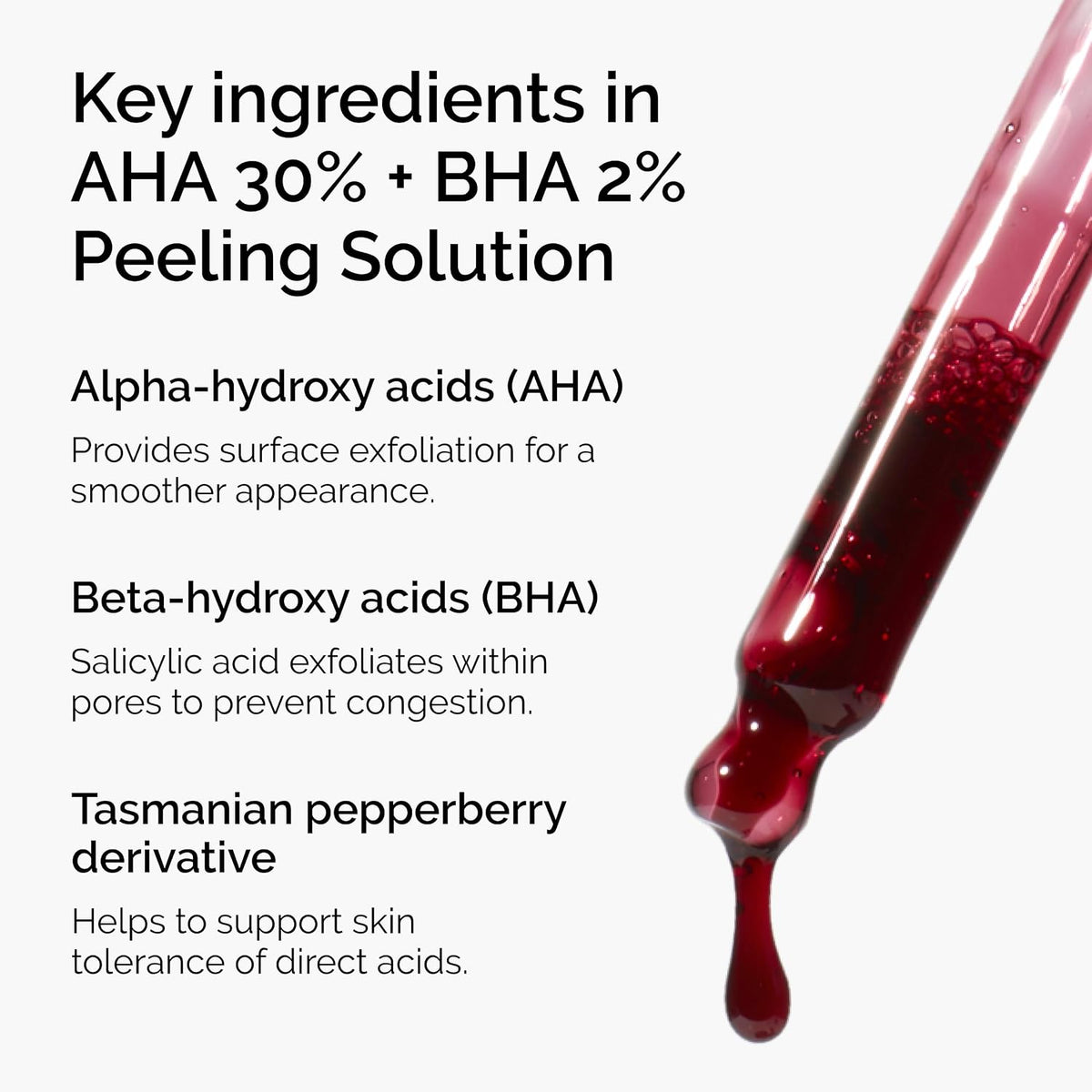 The Ordinary AHA 30% + BHA 2% Peeling Solution, exfoliante avanzado...