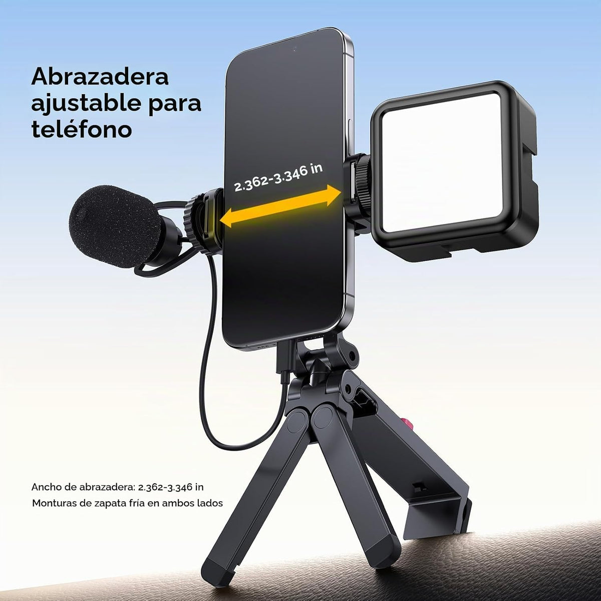 ULANZI MA89 2025 Soporte plegable para teléfono para avión, rotació...