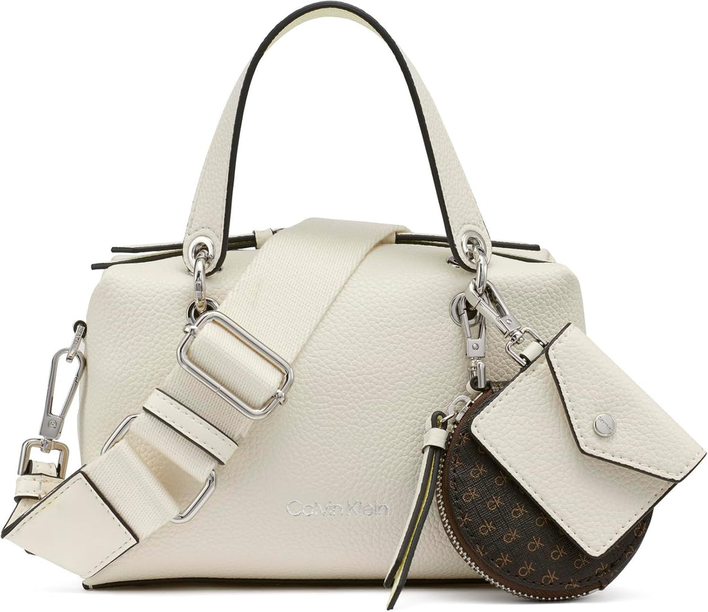 Calvin Klein Women's Cali Mini Satchel Crossbody Handbag