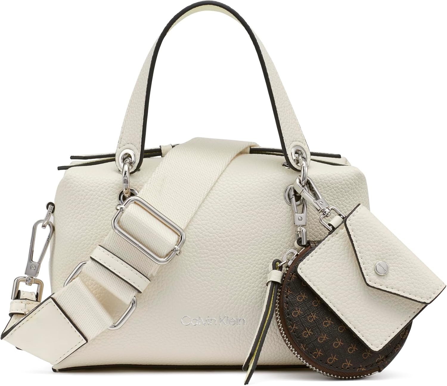 Calvin Klein Women's Cali Mini Satchel Crossbody Handbag