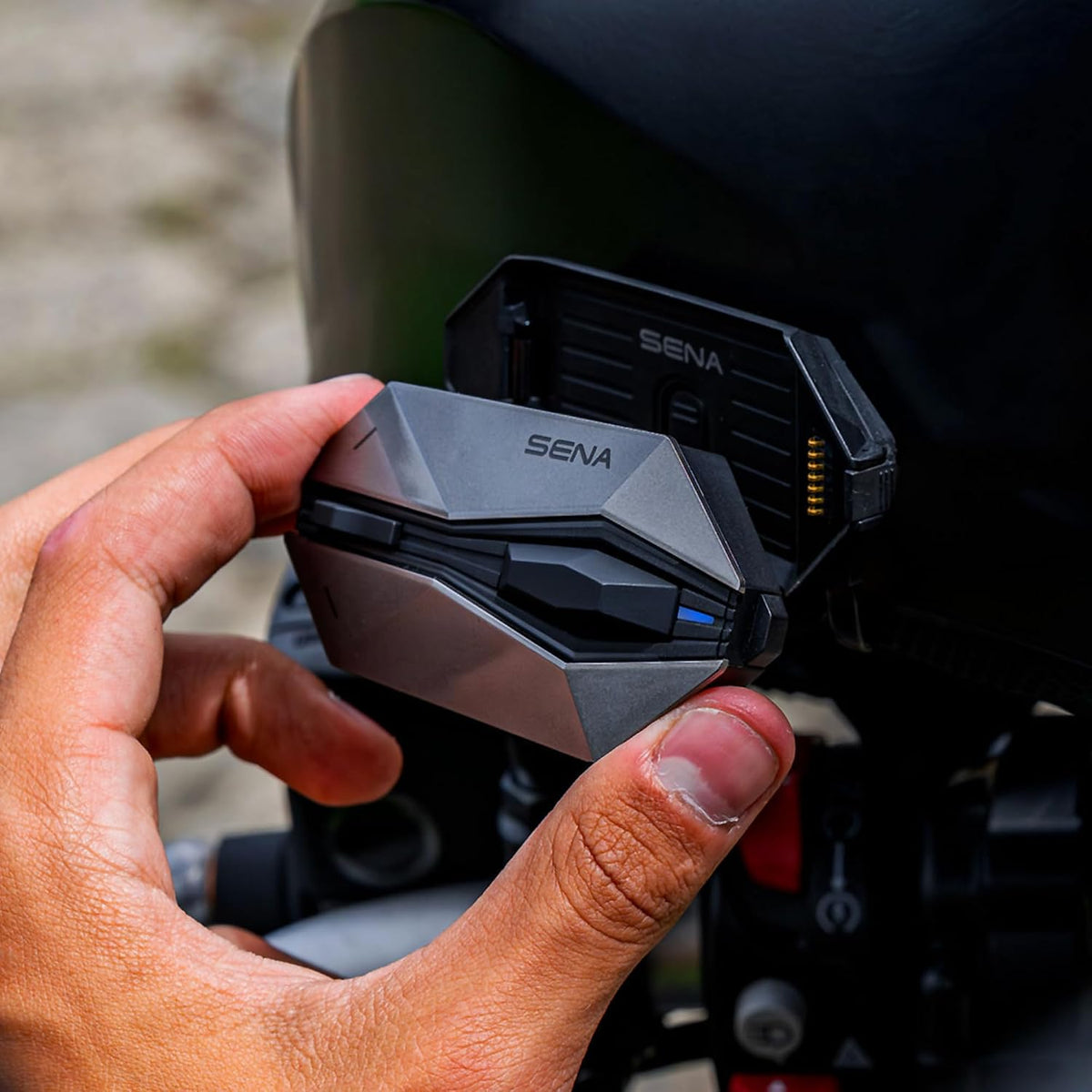 Intercomunicador con auriculares Bluetooth para casco de motociclet...