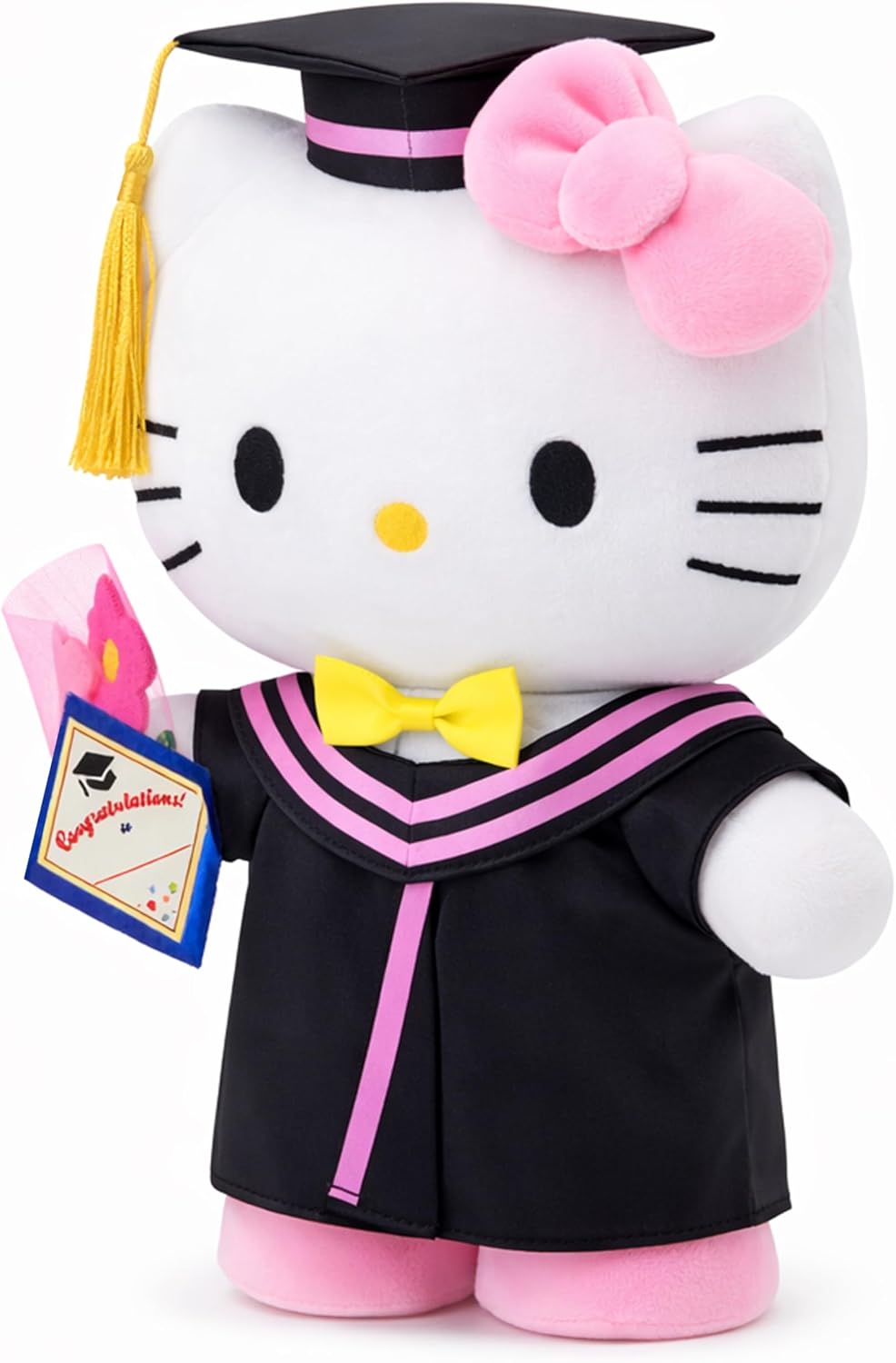 RELIGES Gato de peluche de graduación de 11 pulgadas, animal de pel...