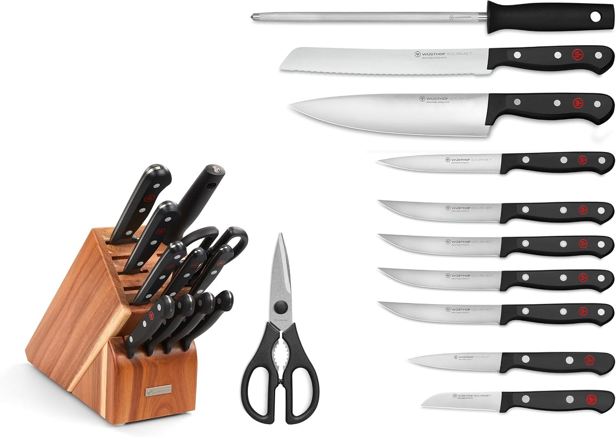 WÜSTHOF Juego de cuchillos gourmet de 12 piezas