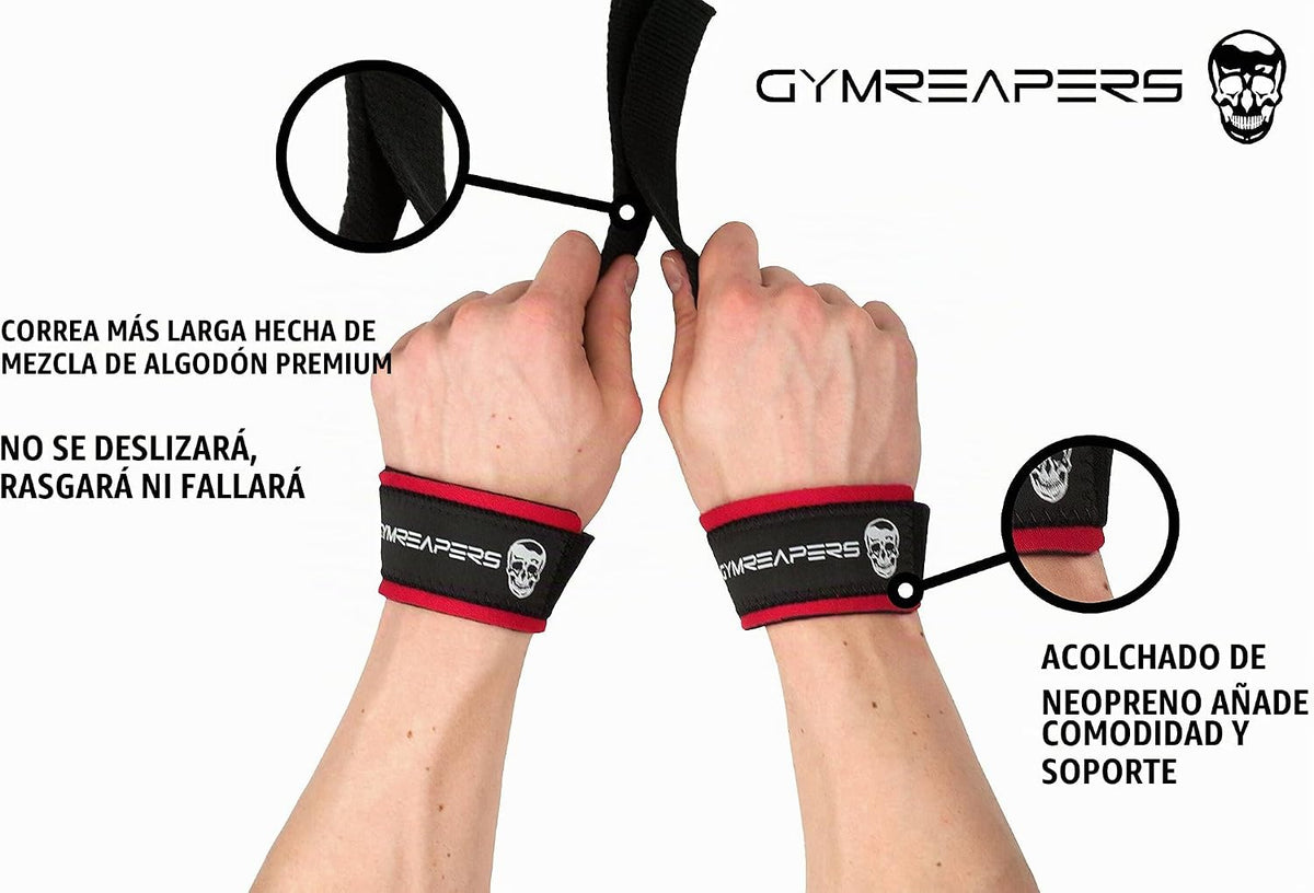 Gymreapers - Correas de muñeca para levantamiento de pesas, culturi...