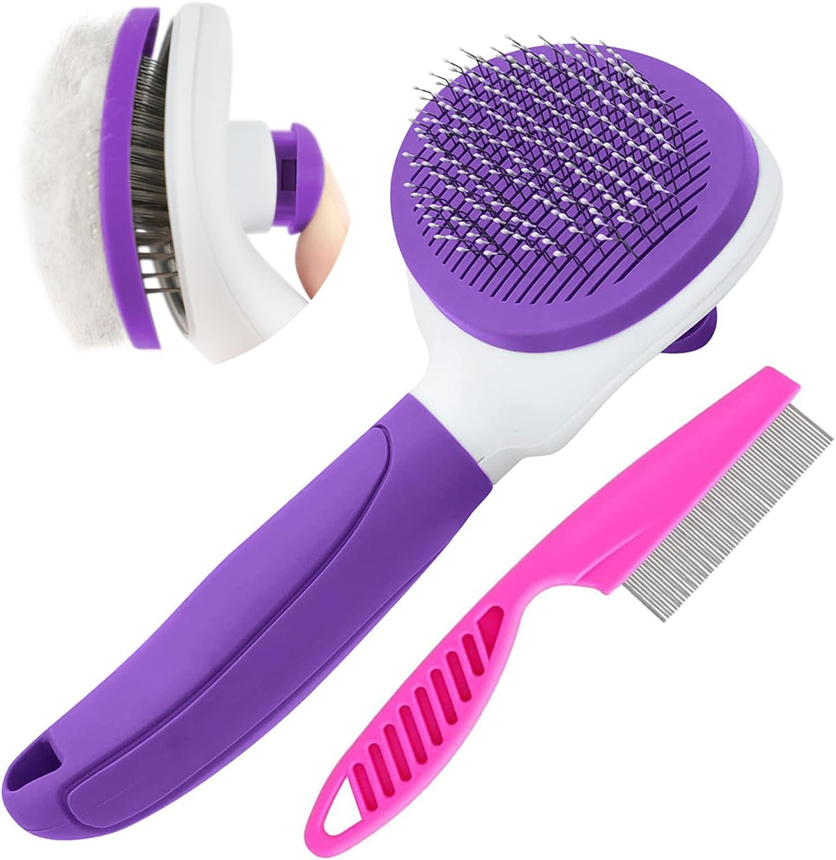 Cepillos para gatos de interior, cepillo de perro para quitar con p...