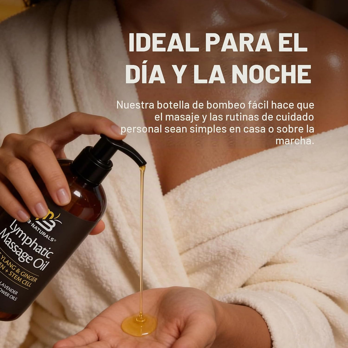 Ylang Ylang + Aceite de masaje de jengibre para terapia de masaje y...