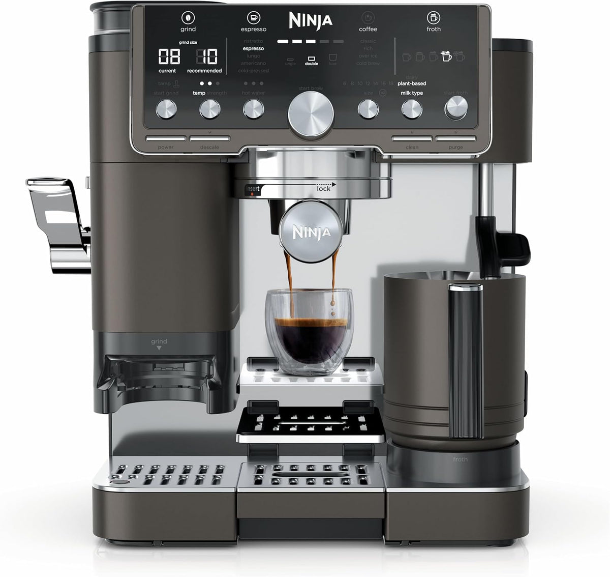 Ninja Luxe Café Pro Series, café expreso, cerveza fría, agua calien...