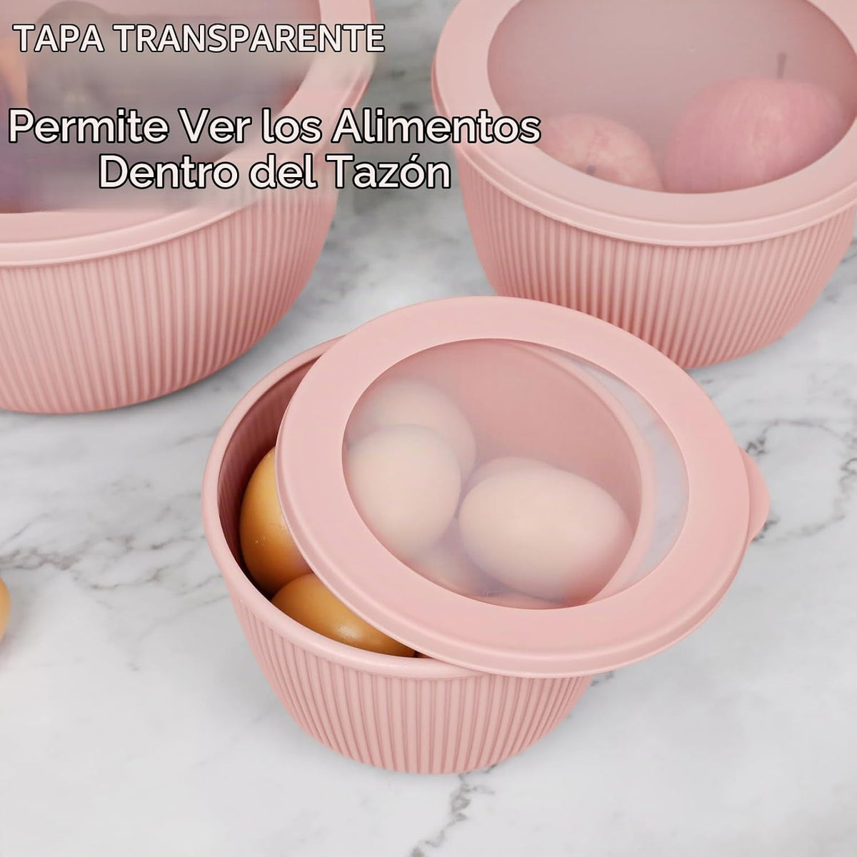 BoxedHome Juego de 4 cuencos para mezclar de 4.97 cuartos de galón...