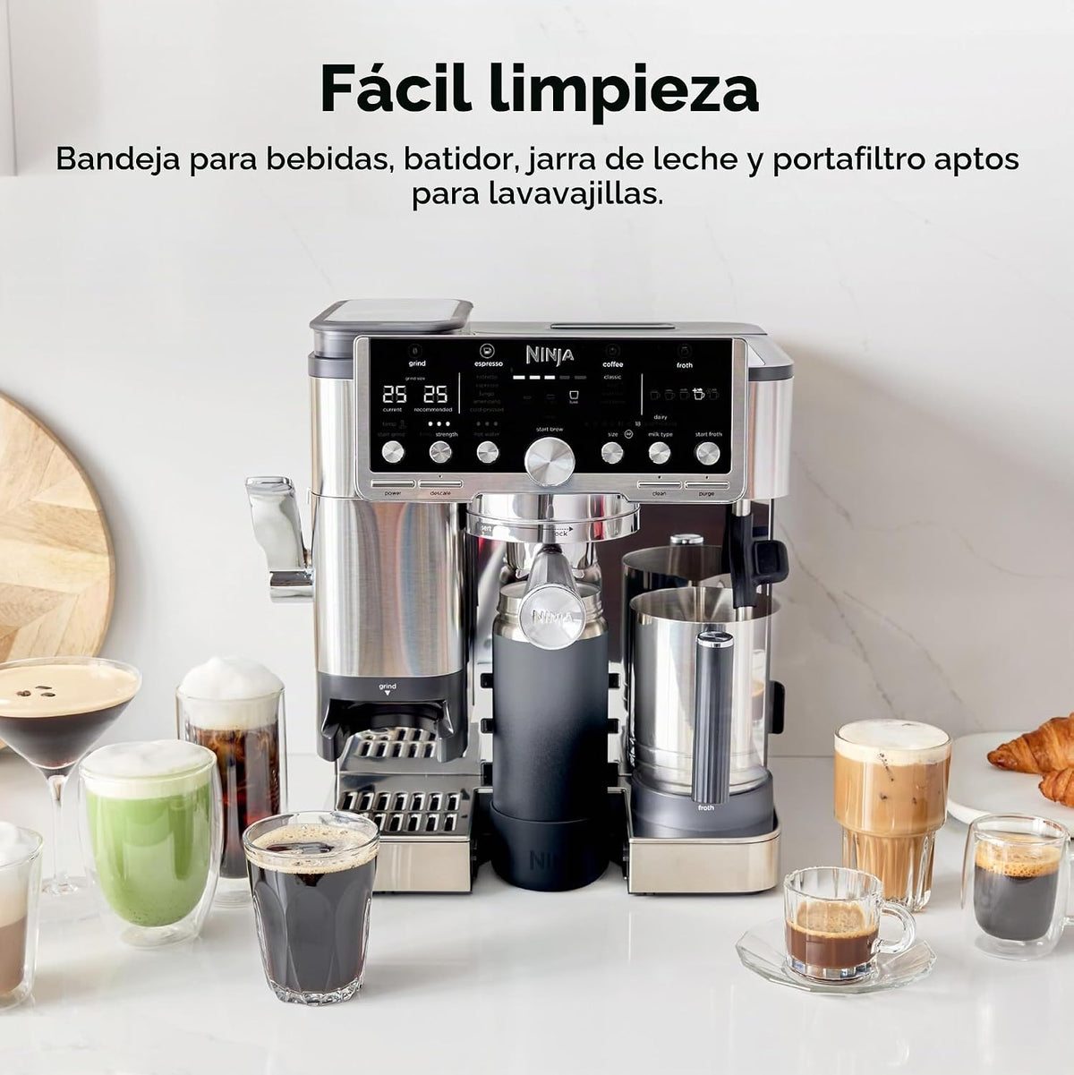 Ninja Luxe Café Pro Series, máquina de café expreso, café por goteo...