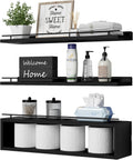 WOPITUES Estantes flotantes para pared de 24 pulgadas con estante d...