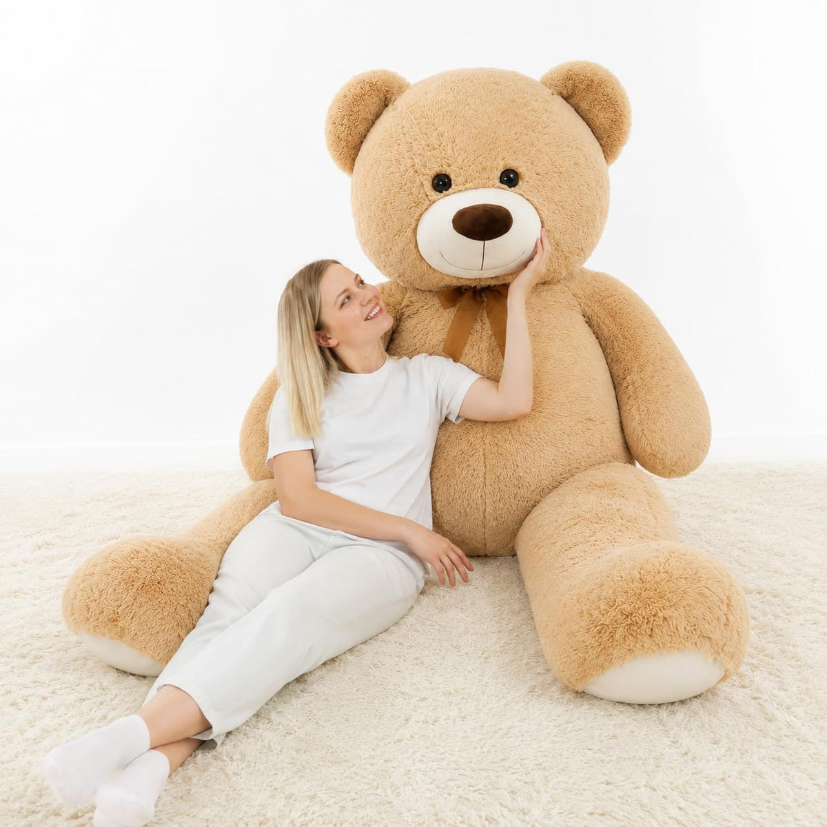 MorisMos Oso de Peluche Gigante Animal de Peluche 4 Pies, 51'&#...