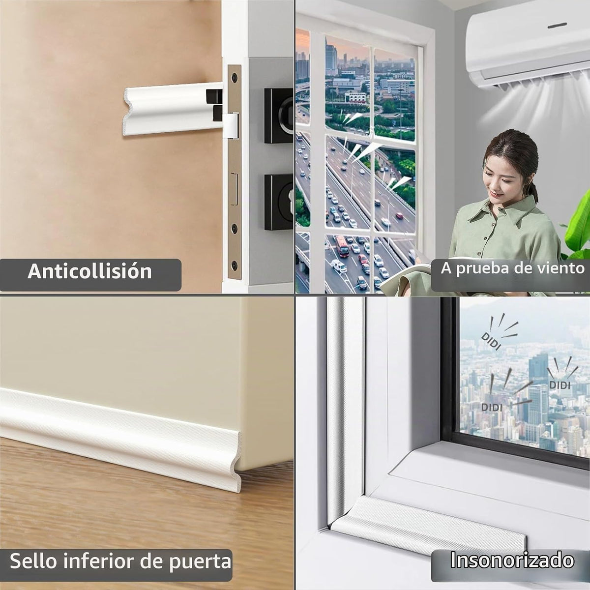 26 Pies de Tira de Sellado con Cinta de Clima para Ventana para la...