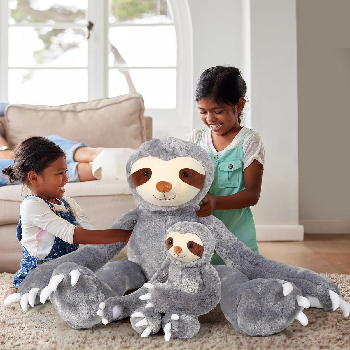 Libima 2 piezas de peluche de perezoso gigante de regalo para niños...