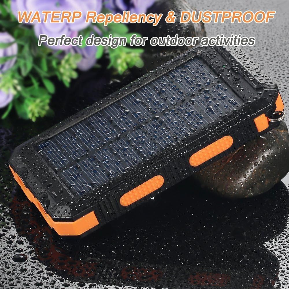 YELOMIN Banco de energía solar de 38800 mAh, cargador portátil USB-...