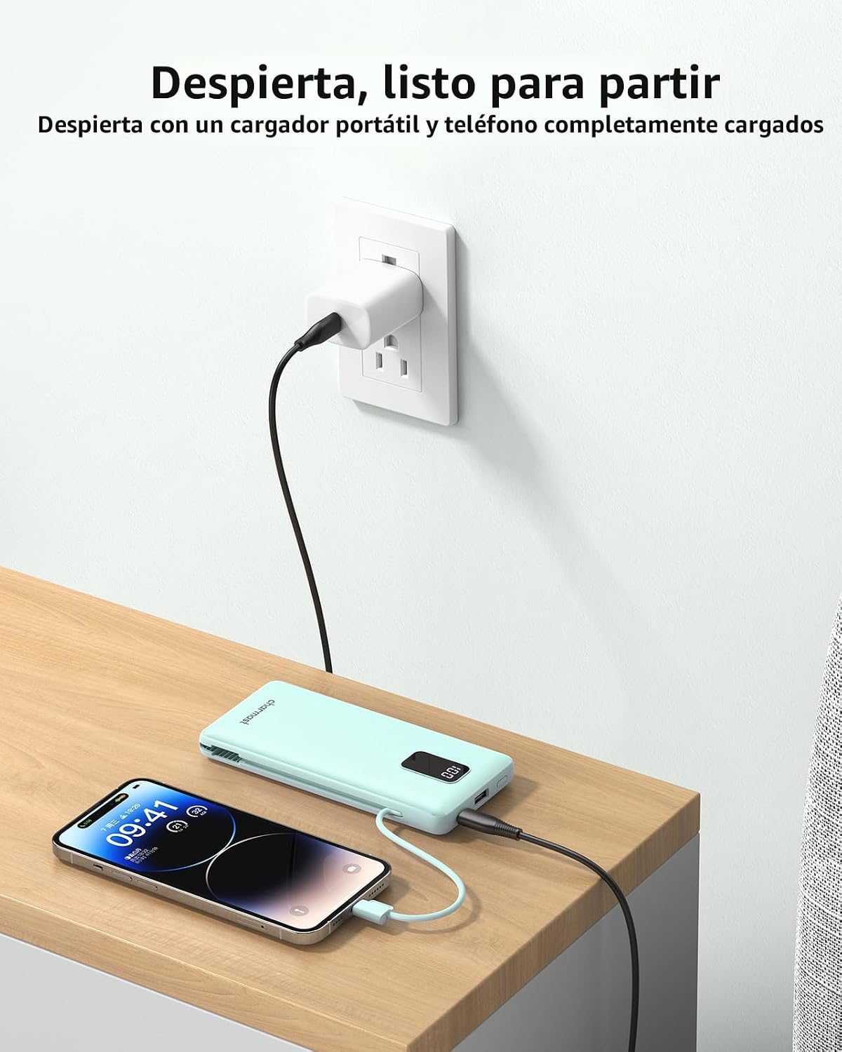 charmast Banco portátil 10000mAh del poder del cargador con el ench...