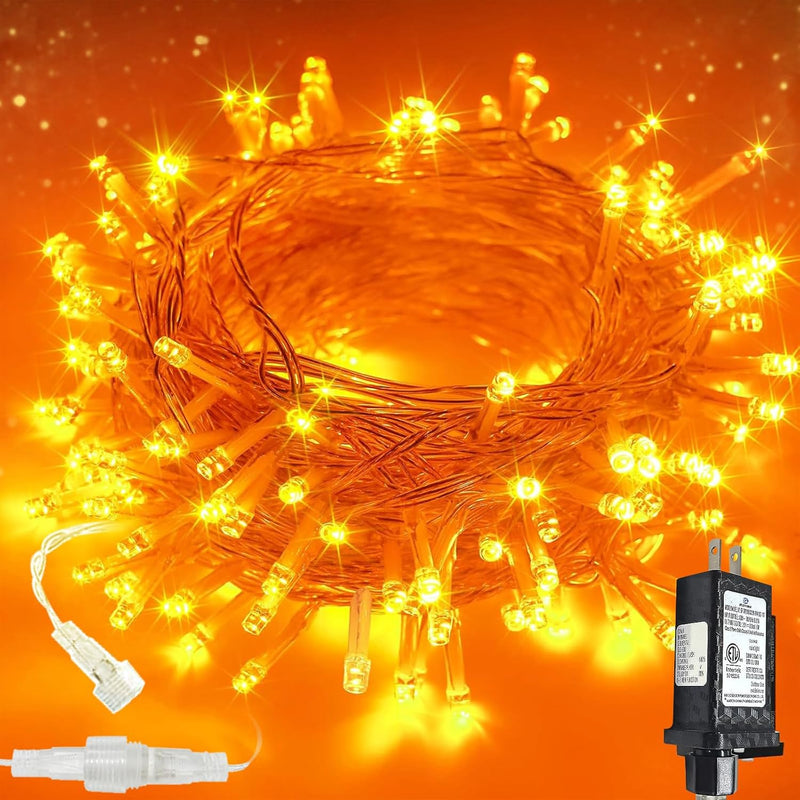Guirnalda de 200 luces LED conectables, luces de Navidad de 66 pies...