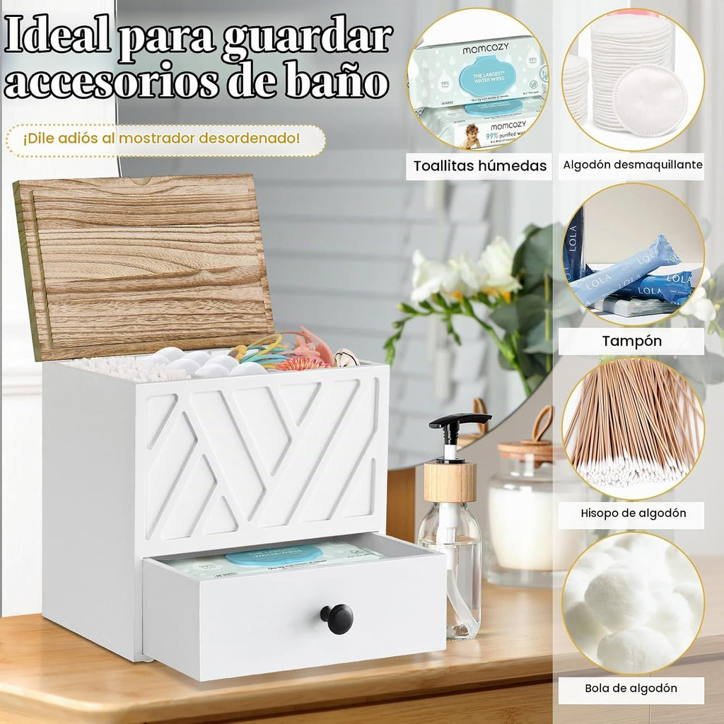 Soporte para tampones para decoración de baño, organizador de produ...