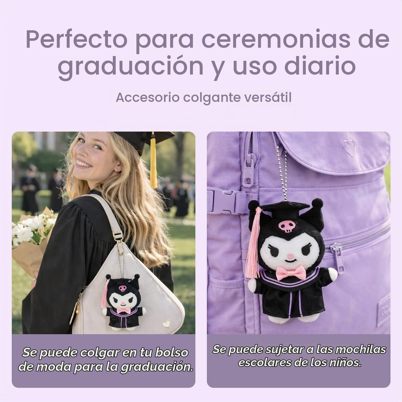 RELIGES Llavero de felpa de graduación, 4.2 pulgadas, suave adorno...