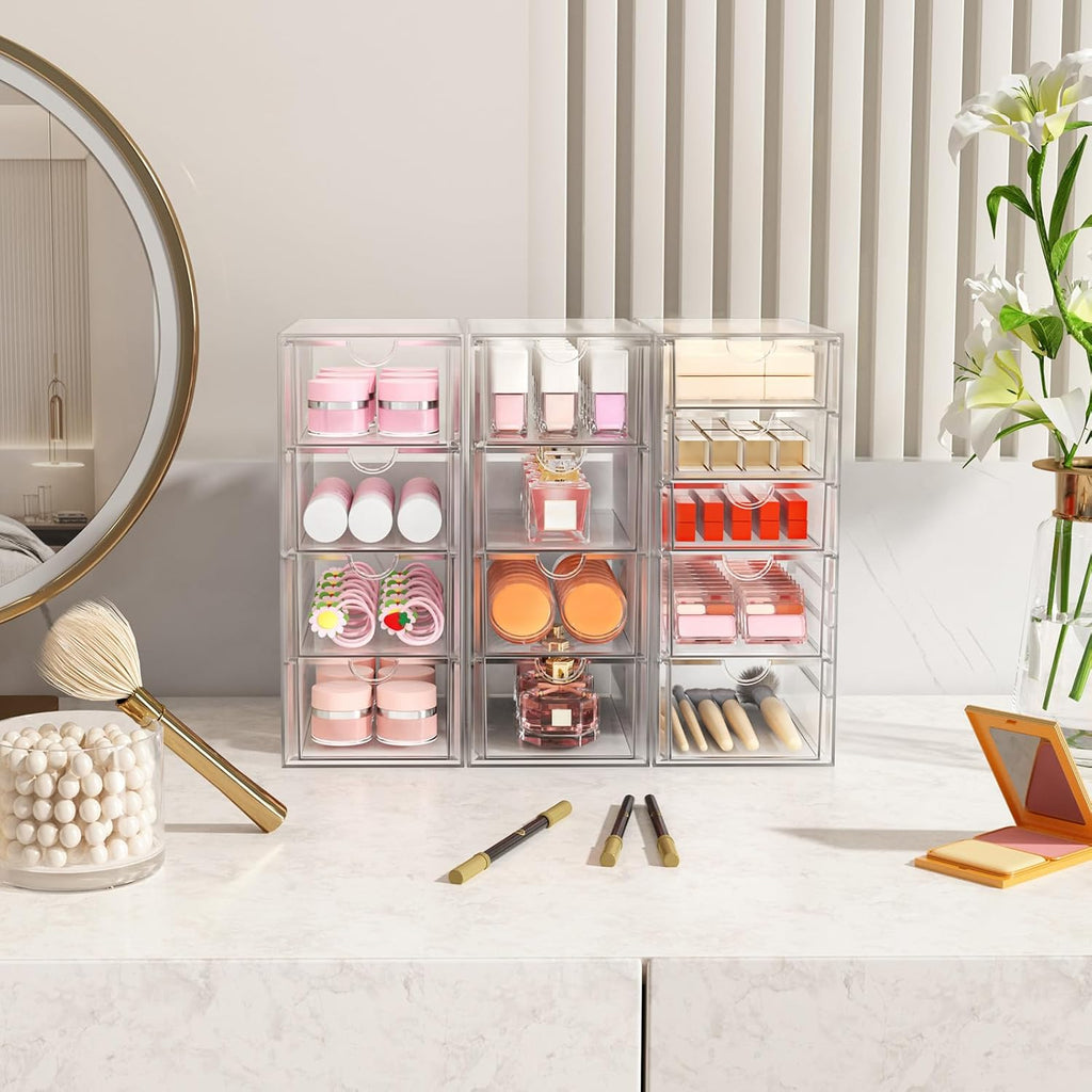 ARSTPEOE - Organizador de maquillaje acrílico con 13 cajones, organ...