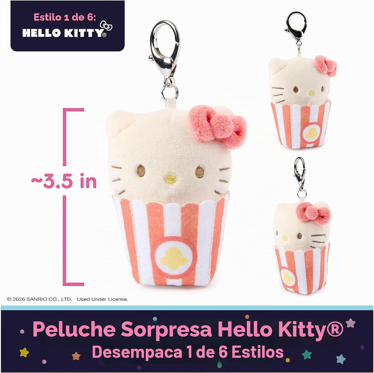GUND Hello Kitty & Friends Peluche de circo sorpresa de 3 pulgadas...