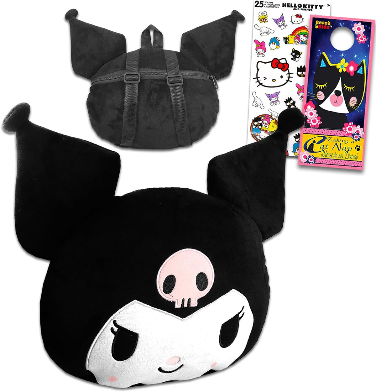 Kuromi - Juego de bolso de peluche \u2013 Paquete de mochila de fel...