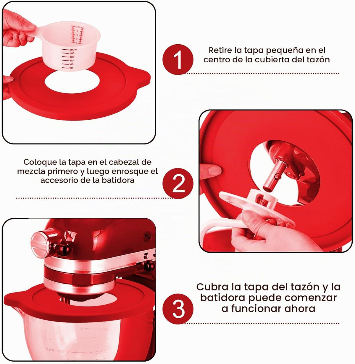 Tazón de vidrio compatible con batidora de pie KITCHENAID, 5 cuarto...