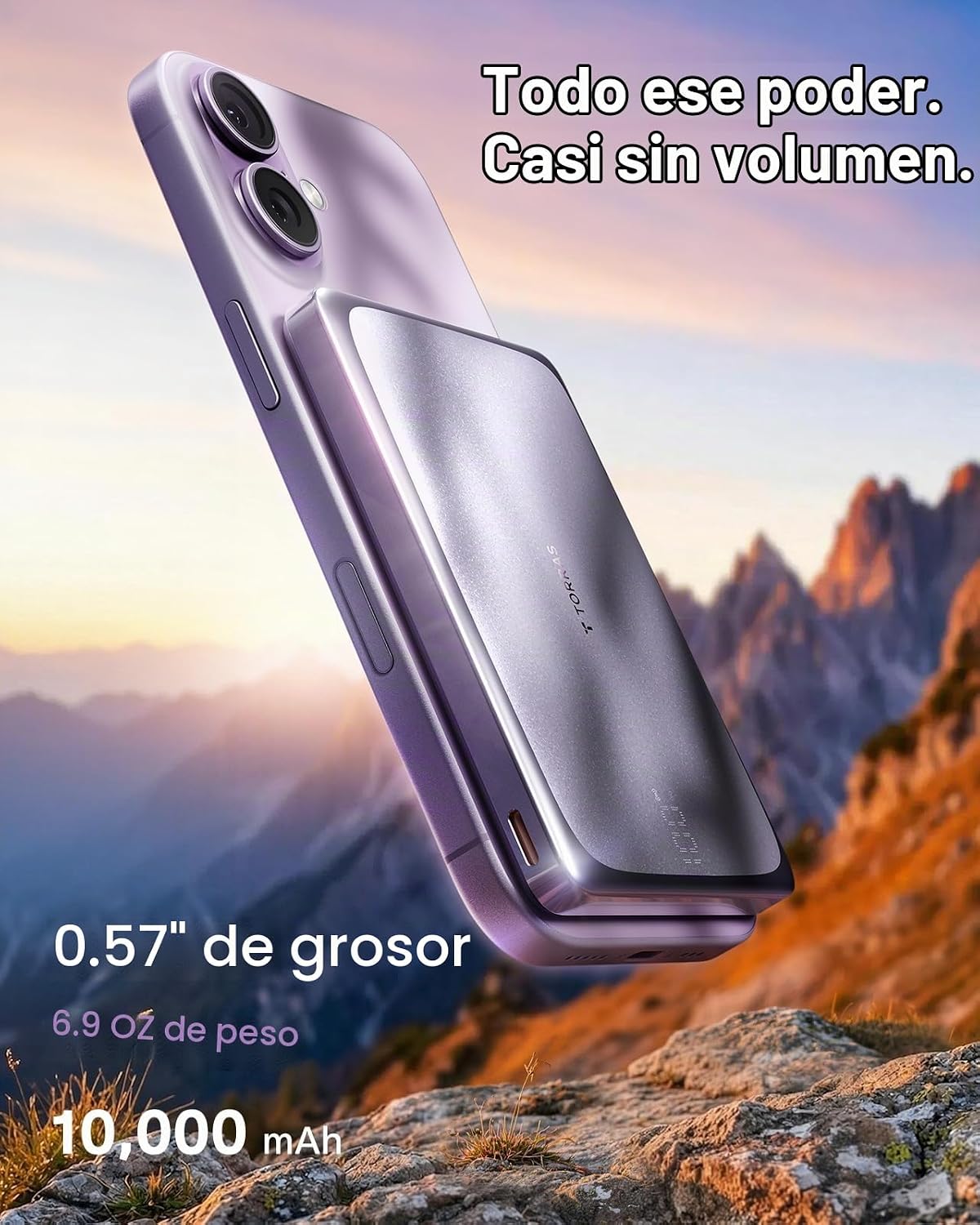 TORRAS MiniMag Pro - Cargador portátil de batería, batería magnétic...