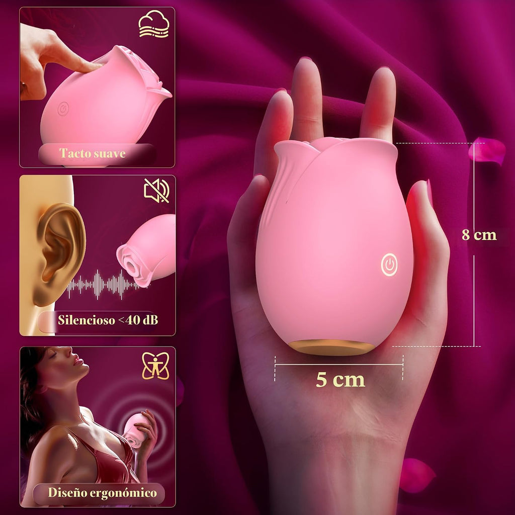 Gasevimo Vibrador de juguete sexual rosa para mujeres, control de a...
