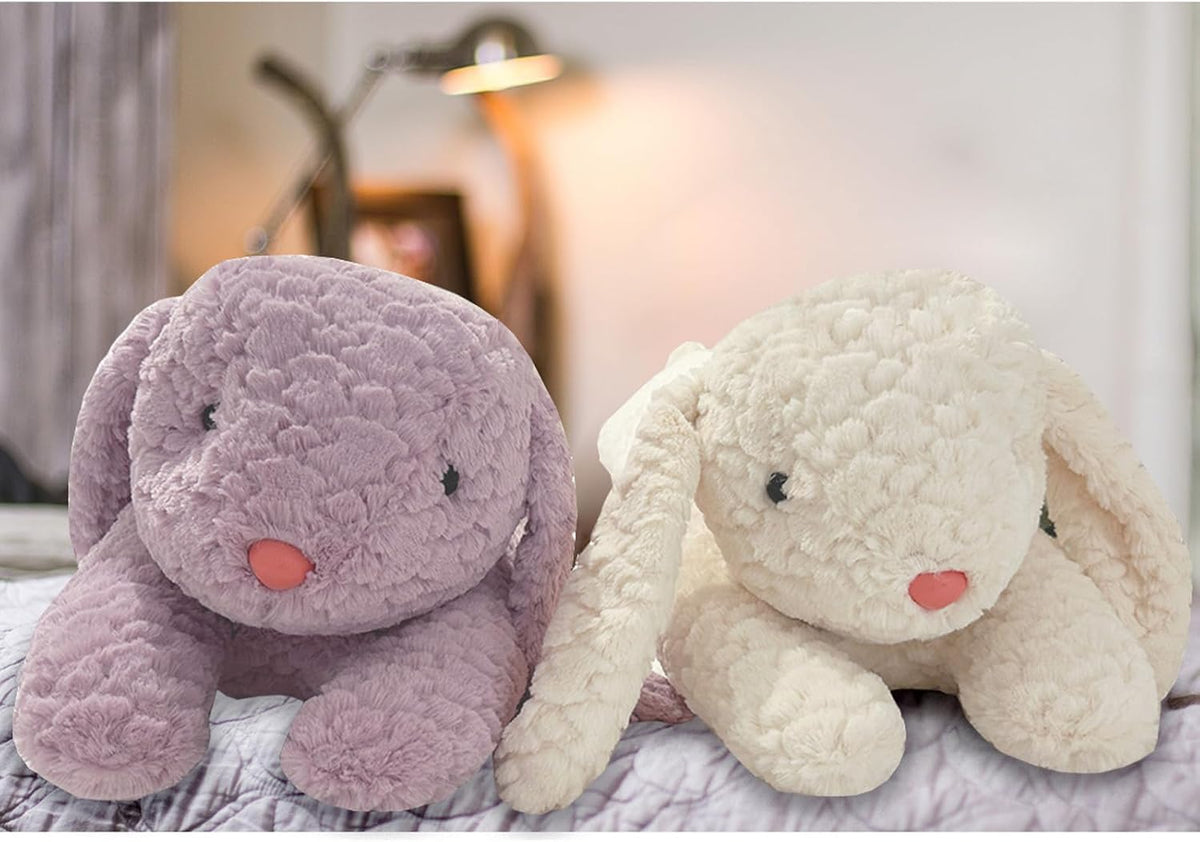 Hofun4U Almohada de felpa de conejo, animal de peluche de conejo, a...