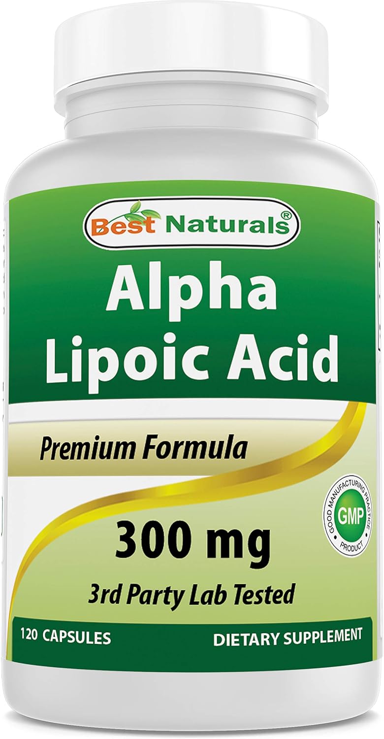 Best Naturals Ácido alfa lipoico 300 mg 120 Cápsulas