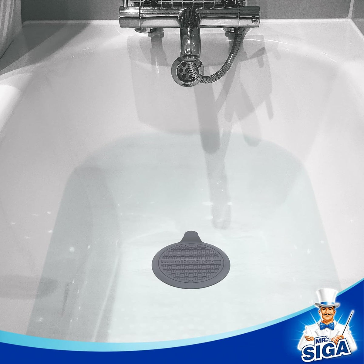 MR.SIGA Tapón de silicona para bañera, tapón de drenaje para ducha,...