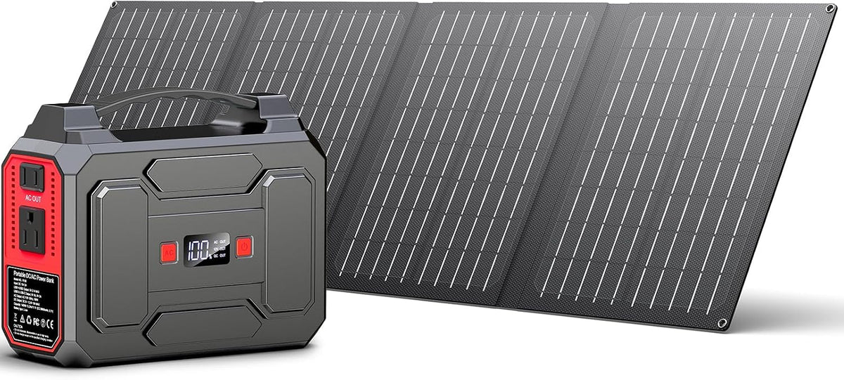 Generador de energía solar, central eléctrica portátil de 100 W con...