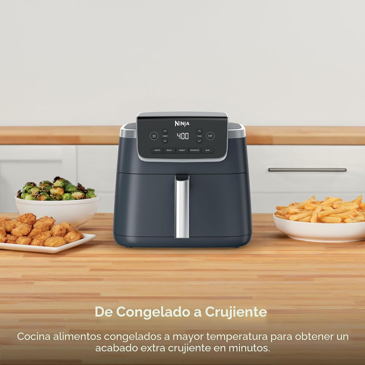 Ninja Air Fryer Pro, 5 cuartos de galón, 5 en 1, Cyberspace, AF142B...