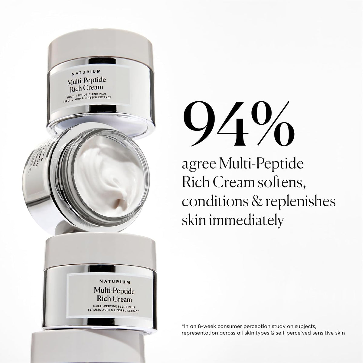 Naturium Crema rica en péptidos múltiples, crema facial nutritiva,...