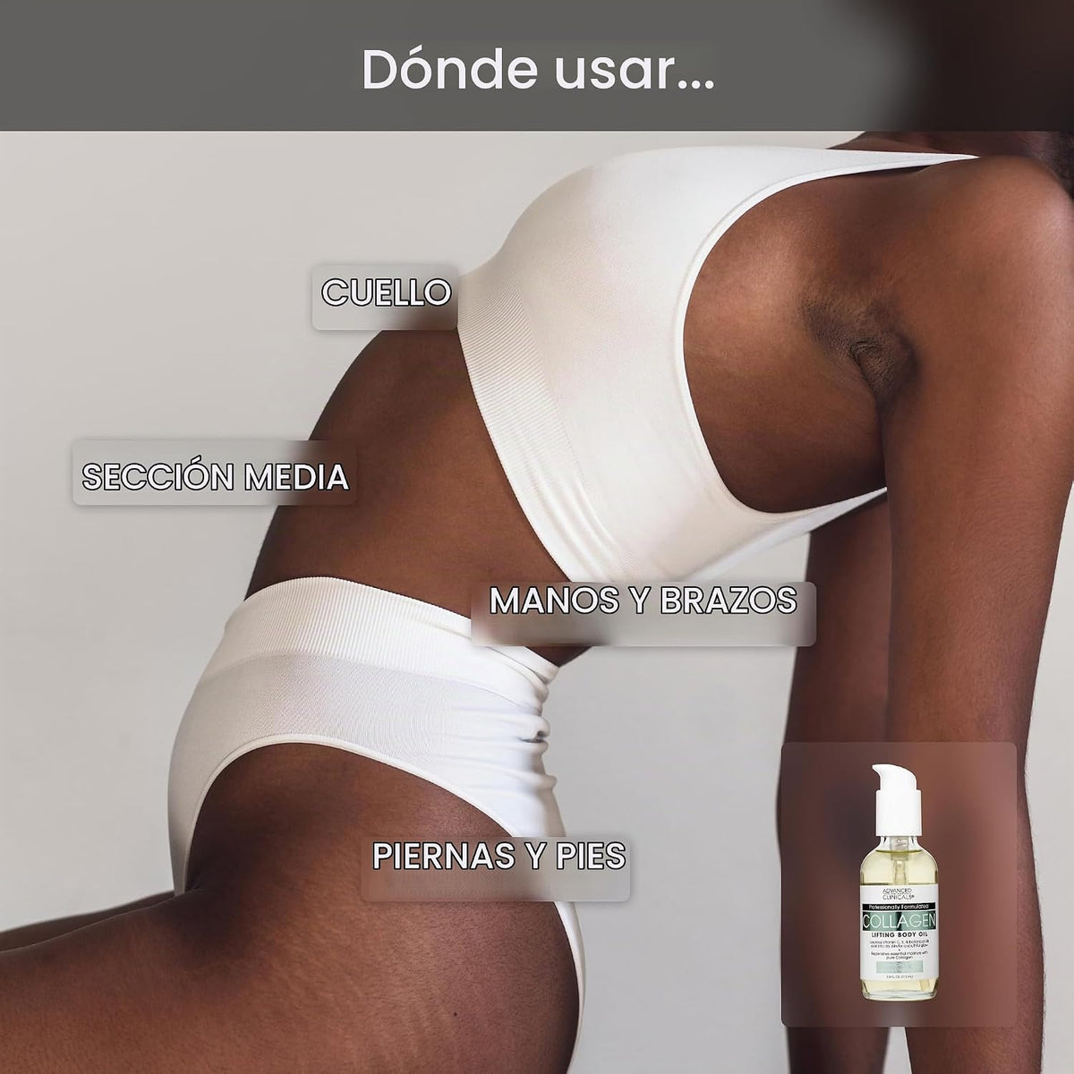 Advanced Clinicals Aceite de Colágeno Hidratante para Cuerpo y Desp...