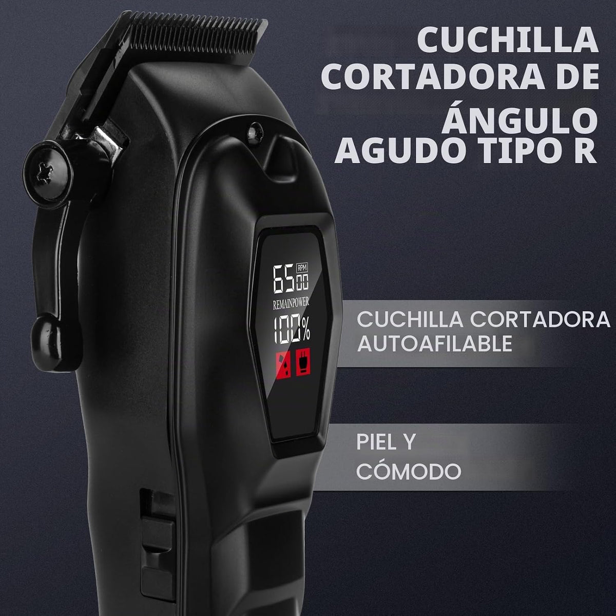 Cortapelos para hombres, recortadora de pelo profesional, inalámbri...