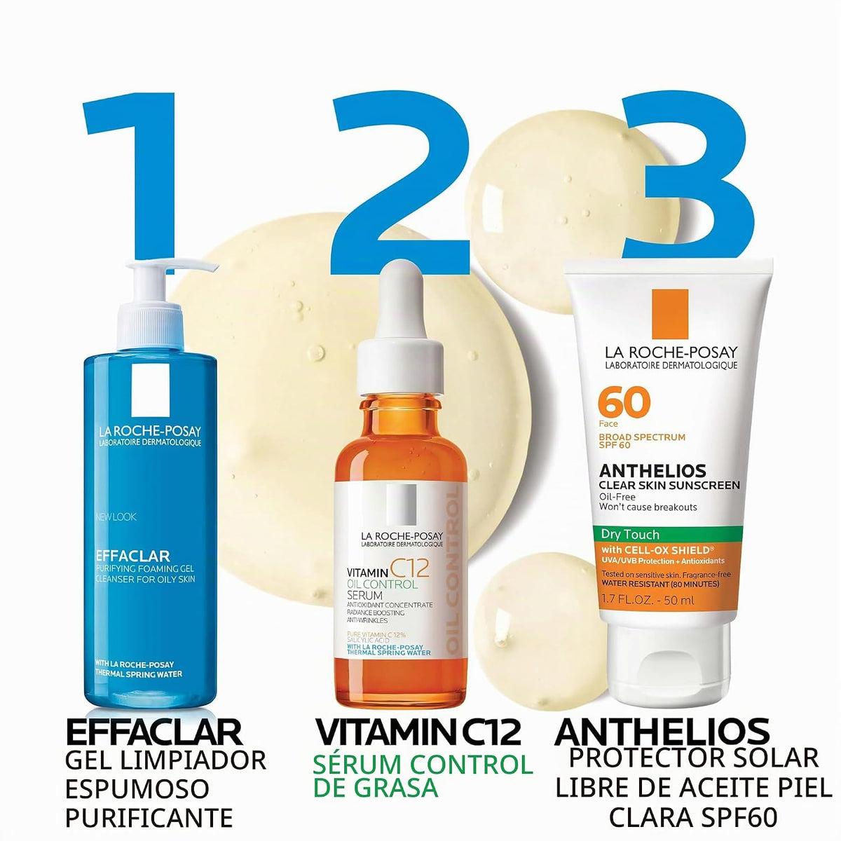 Suero facial con vitamina C al 12% La Roche-Posay, 2 fórmulas con á...