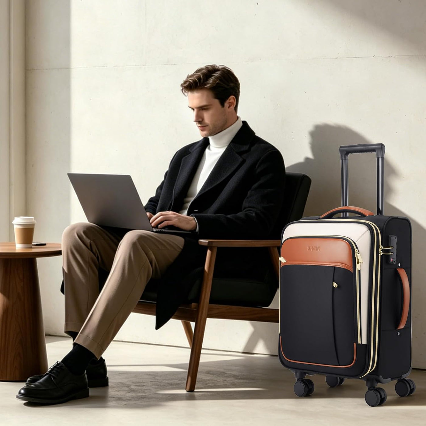 Softside - Maleta de mano expandible con apertura superior de 20 pu...