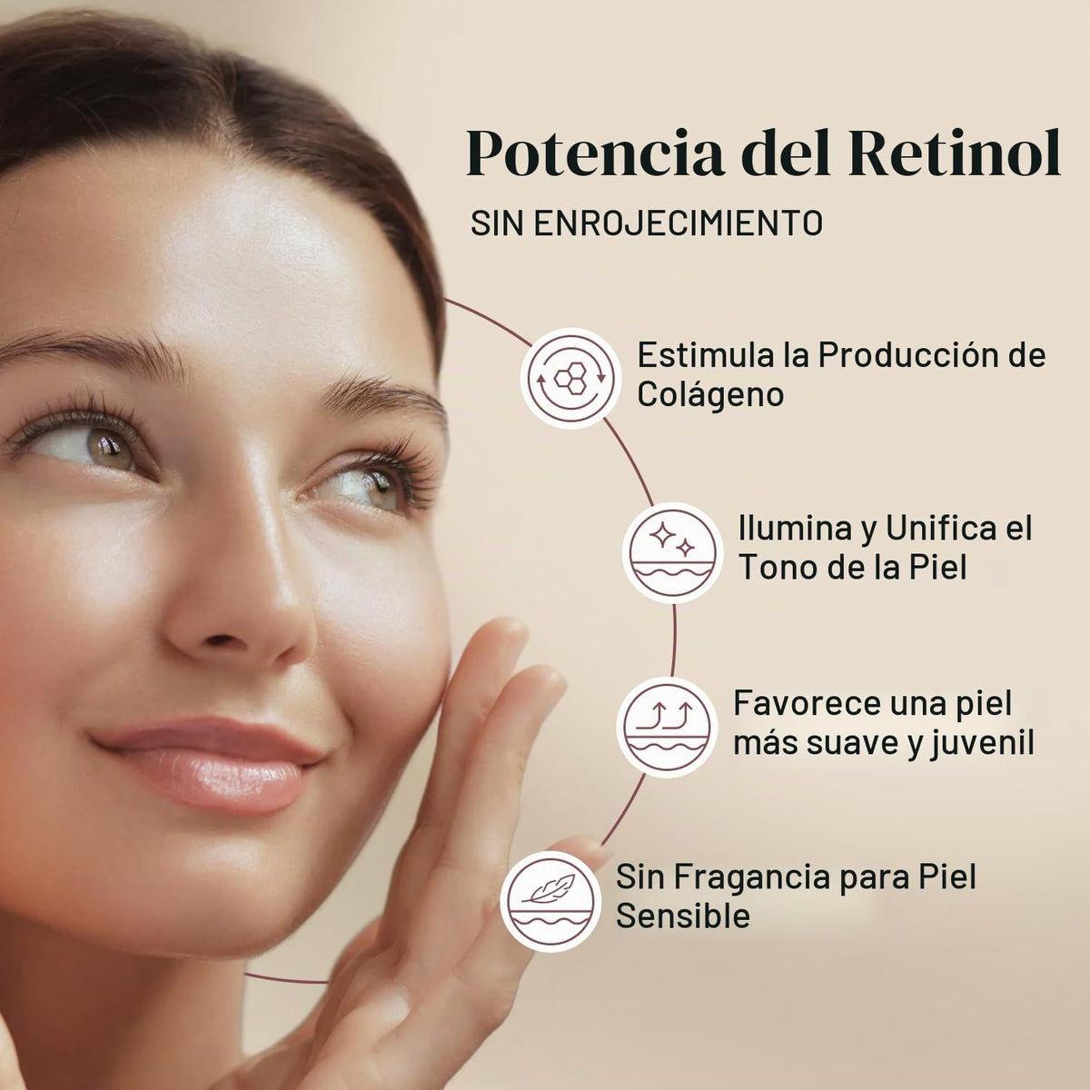 ADM - Suero de retinol puro antienvejecimiento para cara con niacin...