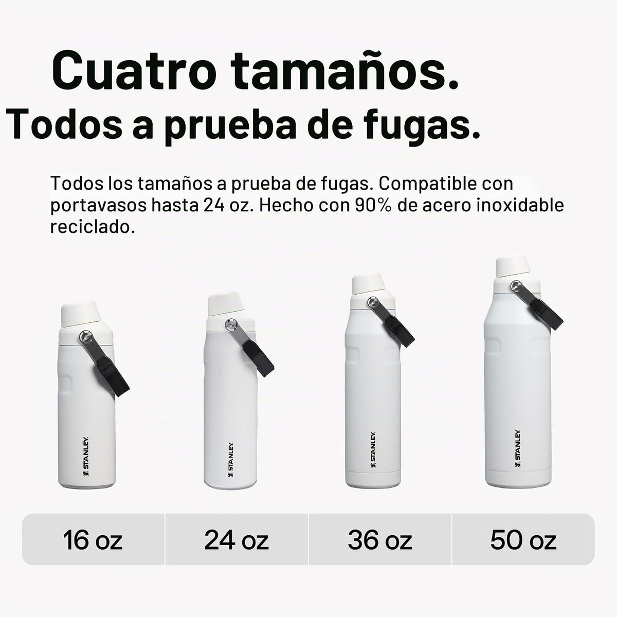 STANLEY IceFlow - Botella de agua de flujo rápido de 24 onzas, tapa...