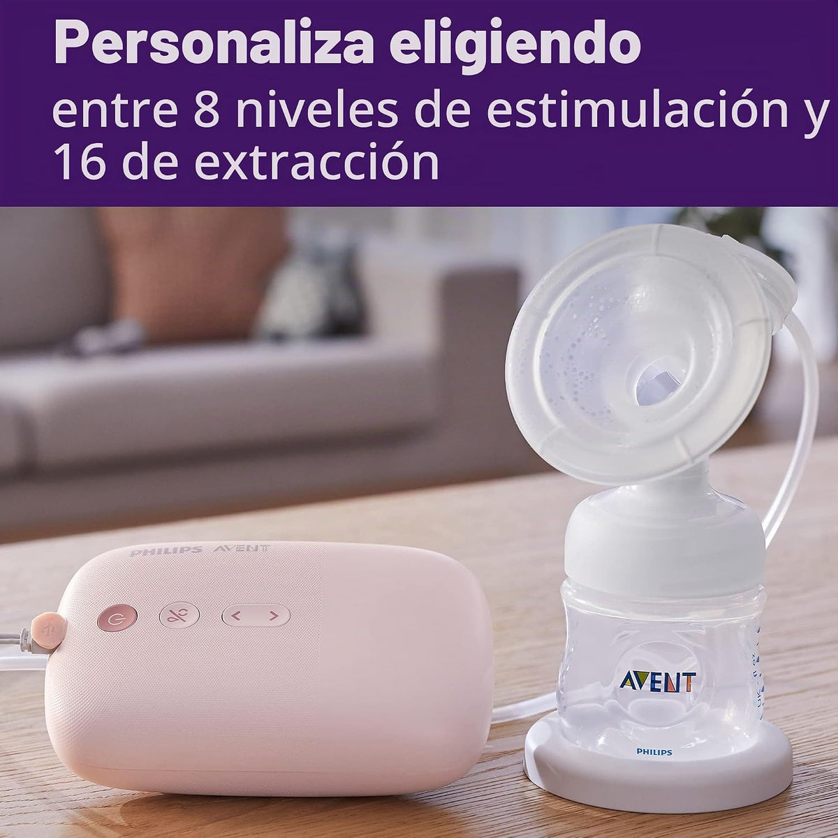 Philips Avent Extractor de leche eléctrico individual con tecnologí...