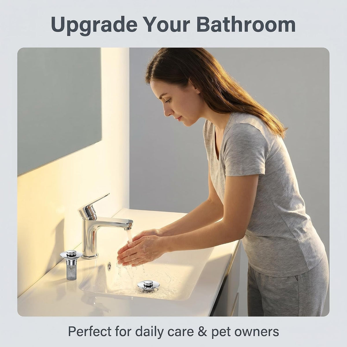 Paquete de 2 tapones universales de drenaje para fregadero de baño,...