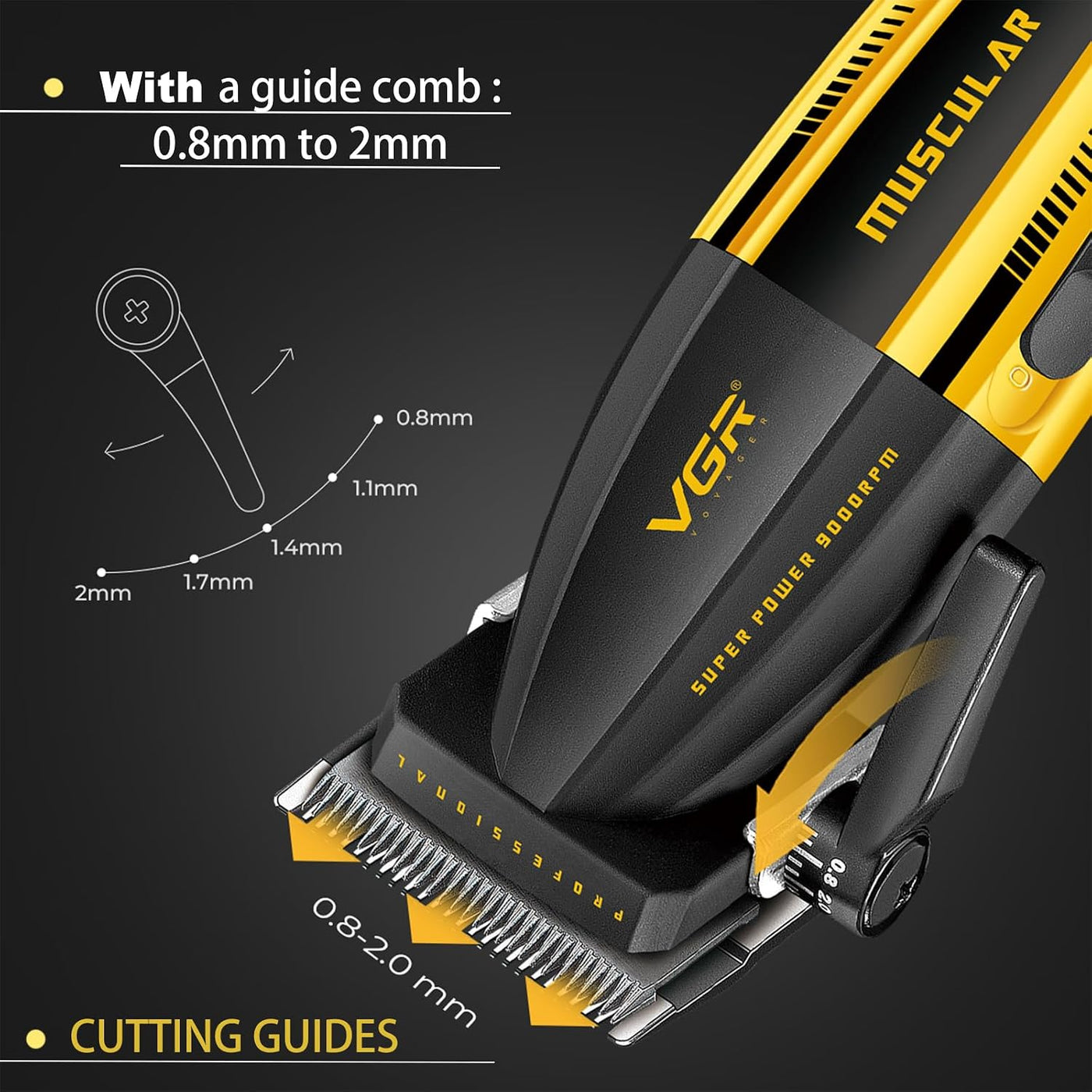 VGR 285 Fresh Fade Cortapelos para Hombres, Cortauñas Profesionales...