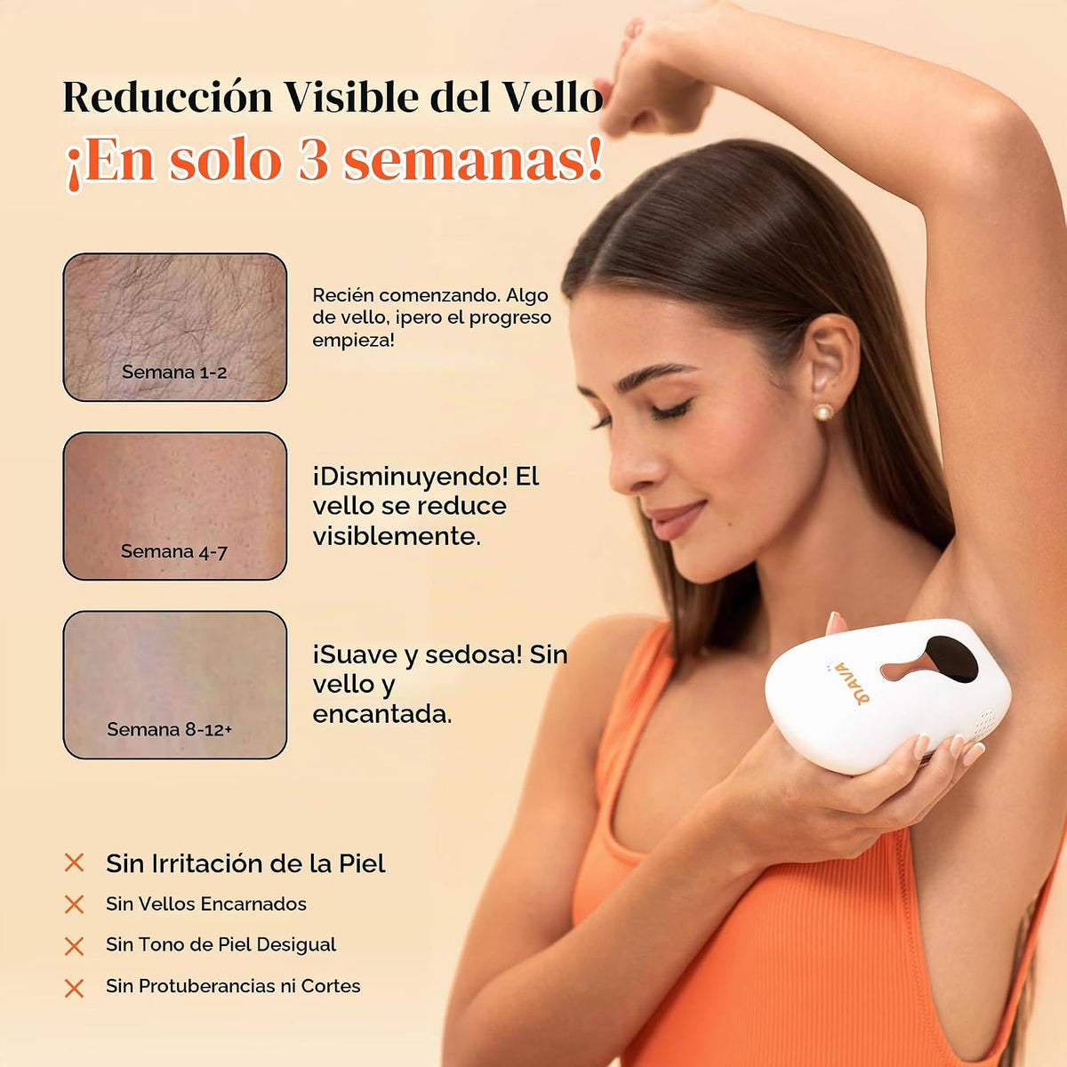 Navaskin Mini Pro - Dispositivo de depilación IPL para mujeres y ho...