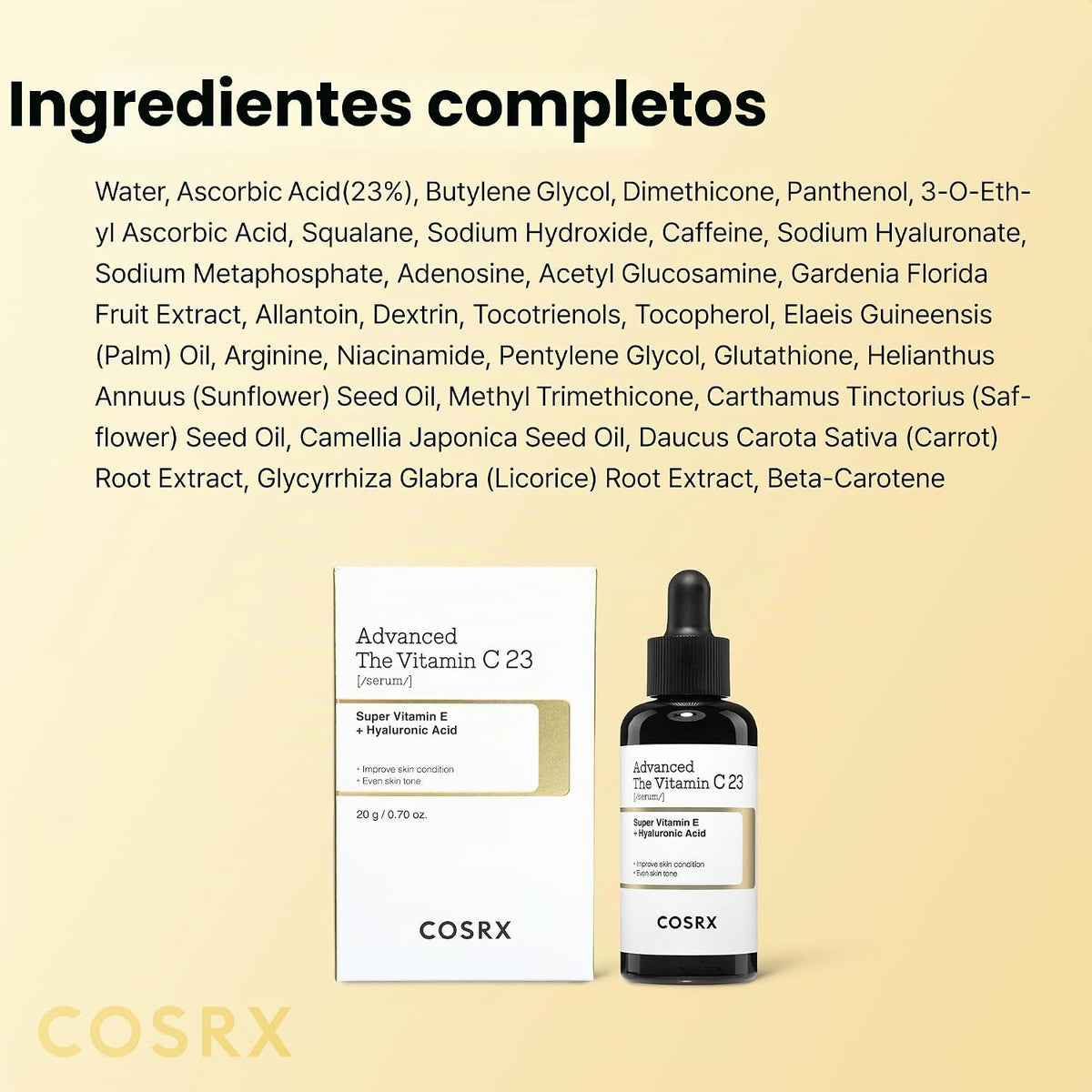 COSRX Suero de vitamina C puro al 23% para la cara con vitamina E |...