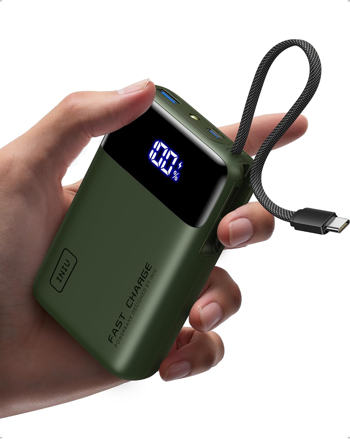 INIU cargador portátil 20000mAh, banco de carga rápida más pequeño...