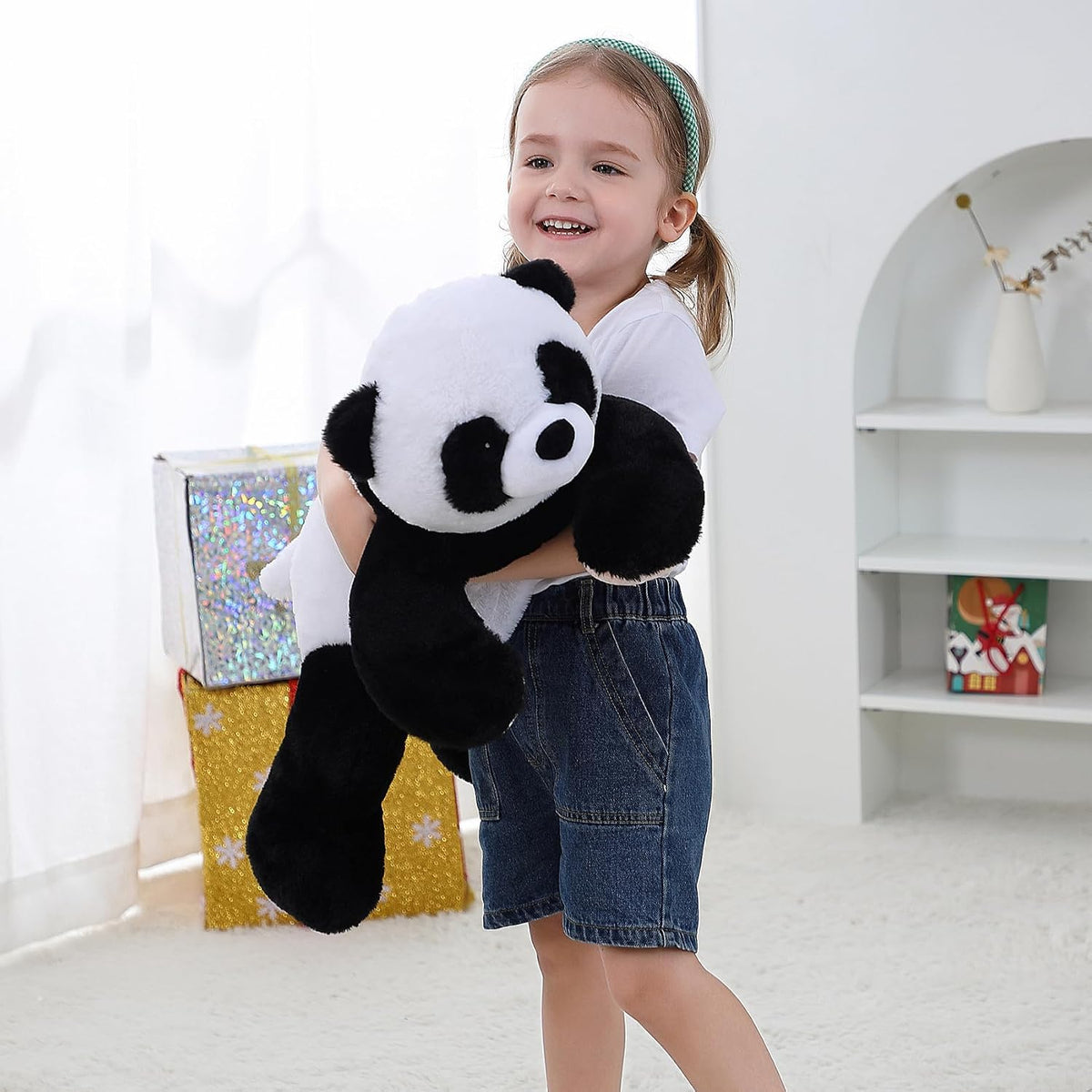 JellyMallow Animales de Peluche Panda con Peso de 5 libras 24",...